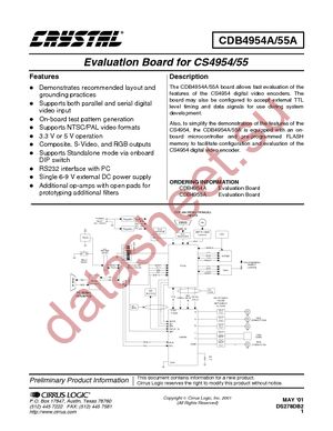CDB4955A datasheet  